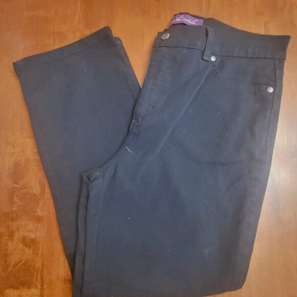 Gloria Vanderbilt ~ Sz 14P ~ Black Amanda Style Jeans/Pants ~Excellent Condition - Picture 8 of 8